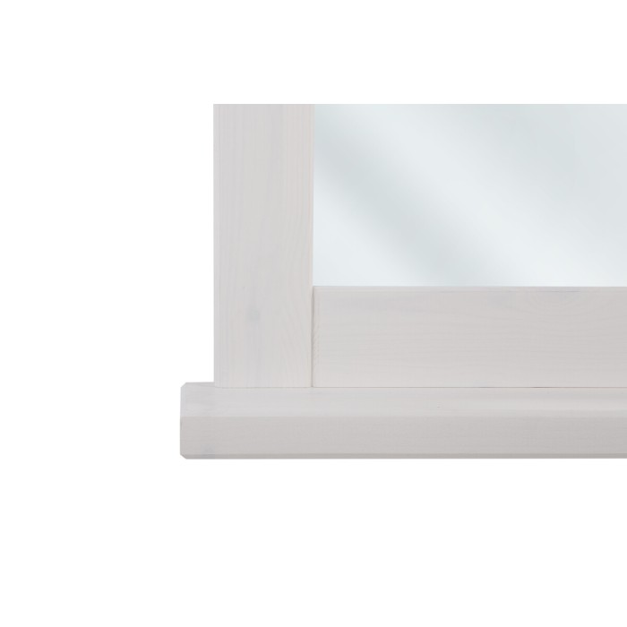 Specchio da bagno rettangolare bianco 80x70 cm design