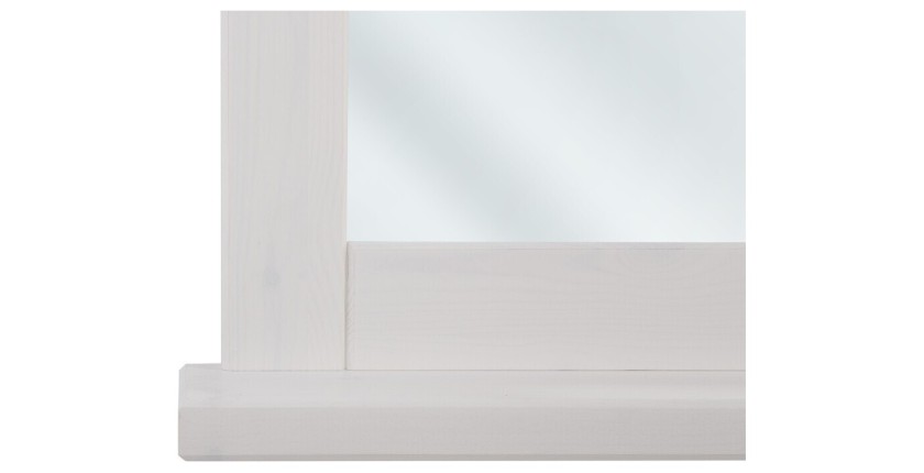 Spiegel Badezimmer rechteckig weiß 80x70 cm Design