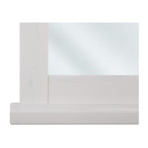 Spiegel Badezimmer rechteckig weiß 80x70 cm Design