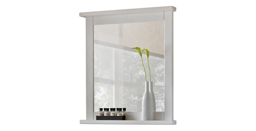 Spiegel Badezimmer rechteckig weiß 80x70 cm Design