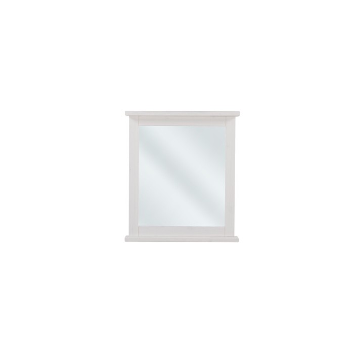 Specchio da bagno rettangolare bianco 80x70 cm design