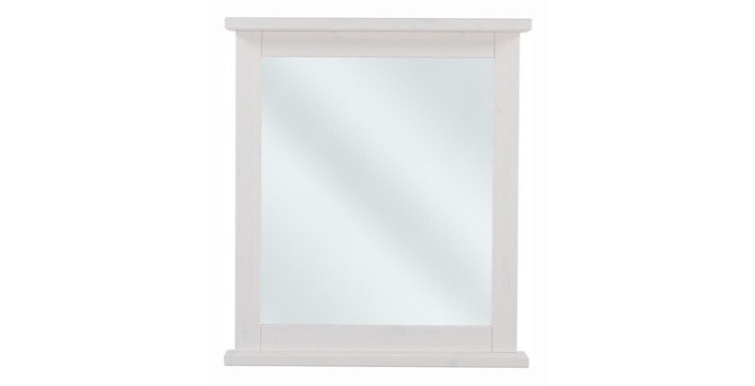 Spiegel Badezimmer rechteckig weiß 80x70 cm Design