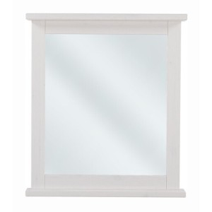 Spiegel Badezimmer rechteckig weiß 80x70 cm Design