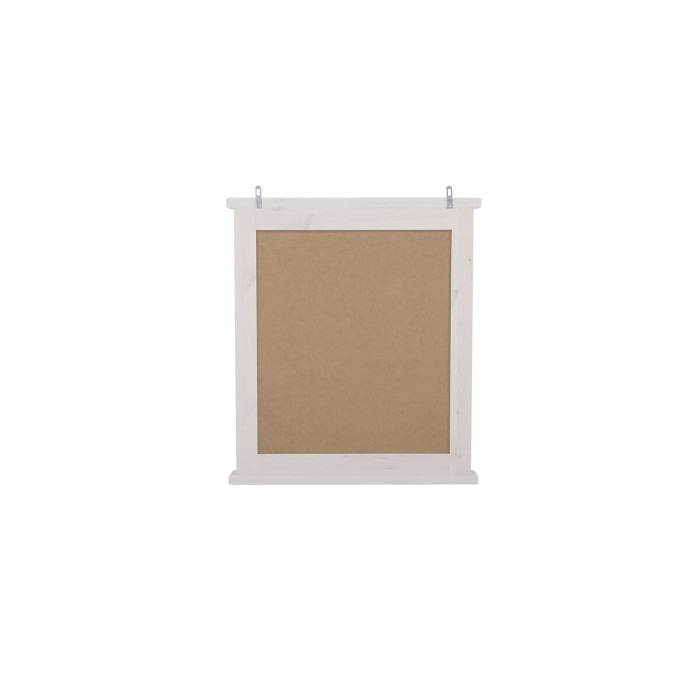Specchio da bagno rettangolare bianco 80x70 cm design