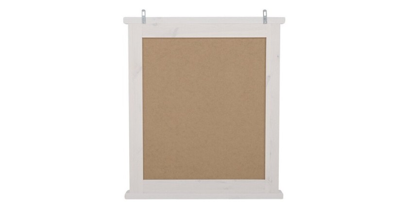 Spiegel Badezimmer rechteckig weiß 80x70 cm Design