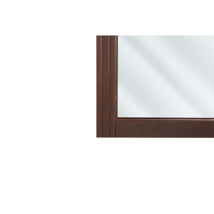Specchio da bagno rettangolare in legno 80x73 cm stile naturale