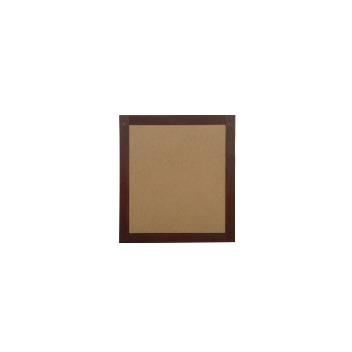 Specchio da bagno rettangolare in legno 80x73 cm stile naturale