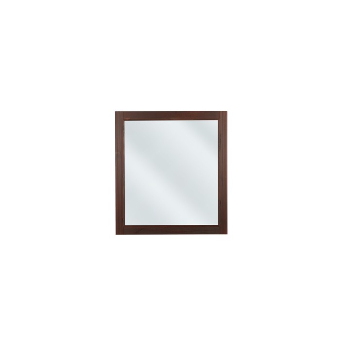 Specchio da bagno rettangolare in legno 80x73 cm stile naturale