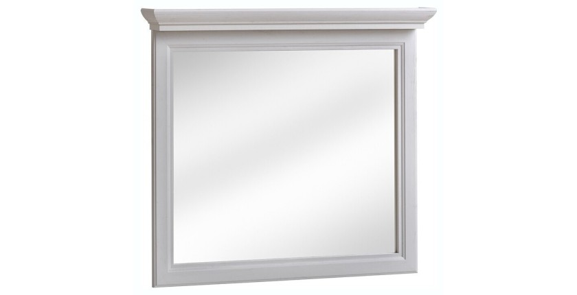 Spiegel Badezimmer weiß 76x76 cm Rahmen dick 11 cm Design