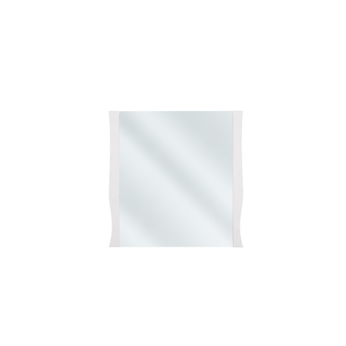 Espejo de baño blanco cuadrado 80x80 cm marco fino 2 cm diseño