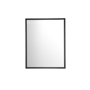 Miroir salle de bain noir mat rectangulaire 75x60 cm design