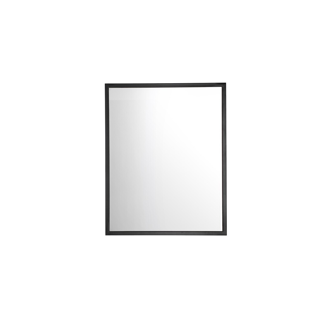 Miroir salle de bain noir mat rectangulaire 75x60 cm design