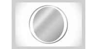 Miroir salle de bain LED rond 80 cm rétroéclairage blanc design