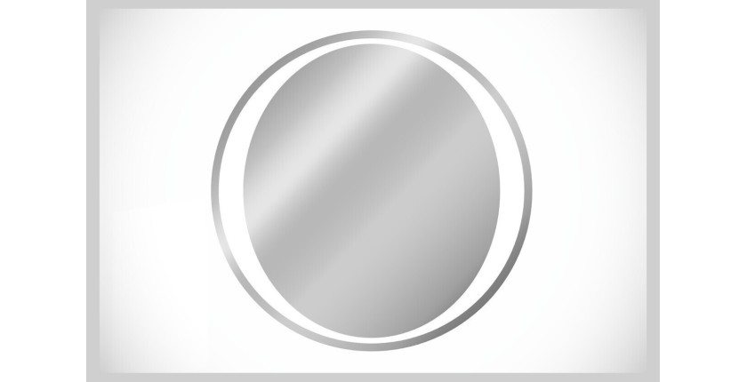 Miroir salle de bain LED rond 80 cm rétroéclairage blanc design