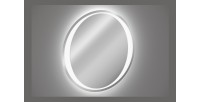 Miroir salle de bain LED rond 80 cm rétroéclairage blanc design