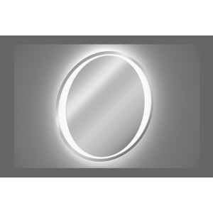 Miroir salle de bain LED rond 80 cm rétroéclairage blanc design