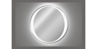 Miroir salle de bain LED rond 80 cm rétroéclairage blanc design