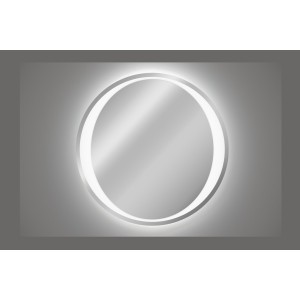 Miroir salle de bain LED rond 80 cm rétroéclairage blanc design
