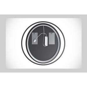 Miroir salle de bain LED rond 60 cm rétroéclairage blanc design