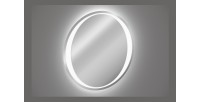 Miroir salle de bain LED rond 60 cm rétroéclairage blanc design