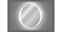 Miroir salle de bain LED rond 60 cm rétroéclairage blanc design