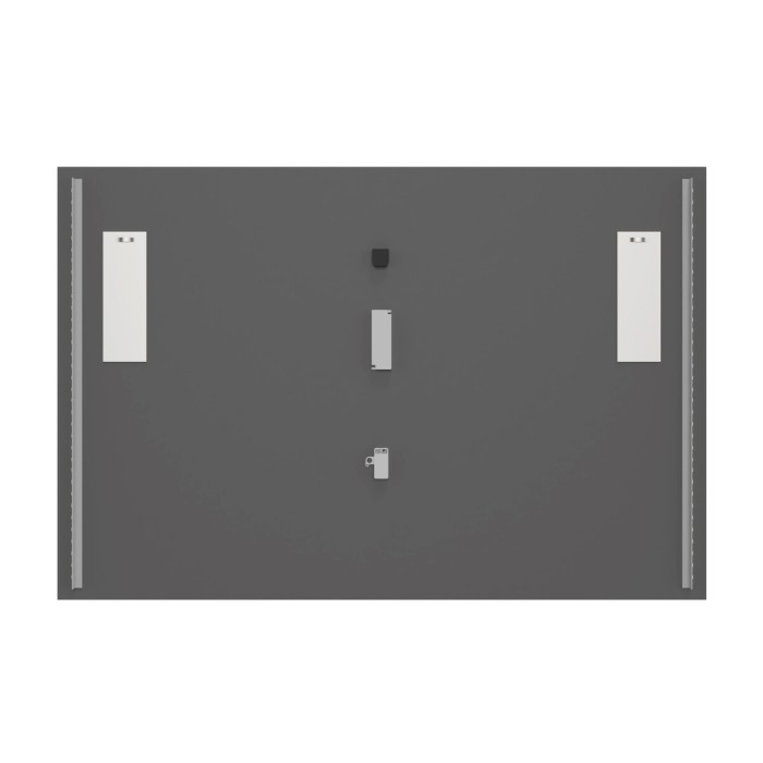 Espejo de baño LED rectangular 120x80 cm diseño moderno