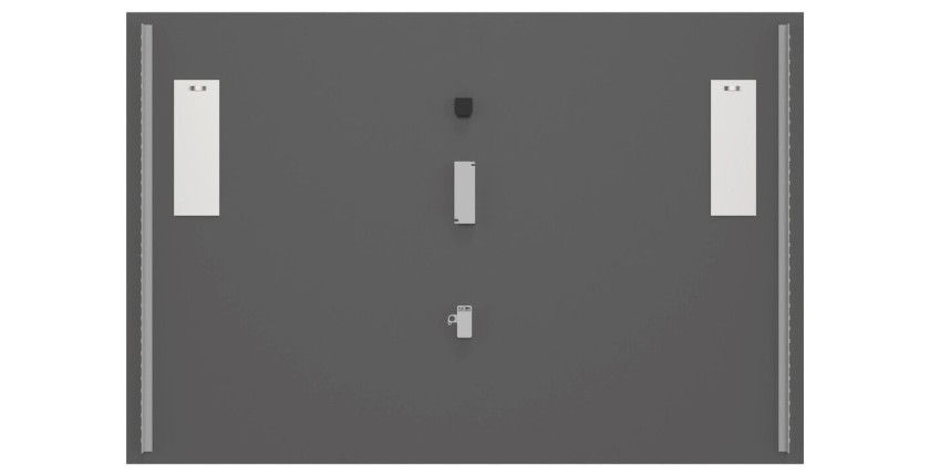 Miroir salle de bain LED rectangulaire 120x80 cm design moderne