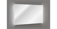 Miroir salle de bain LED rectangulaire 120x80 cm design moderne
