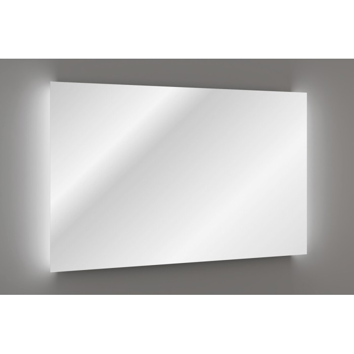 Espejo de baño LED rectangular 120x80 cm diseño moderno