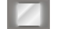 Miroir salle de bain LED carré 80x80 cm design moderne
