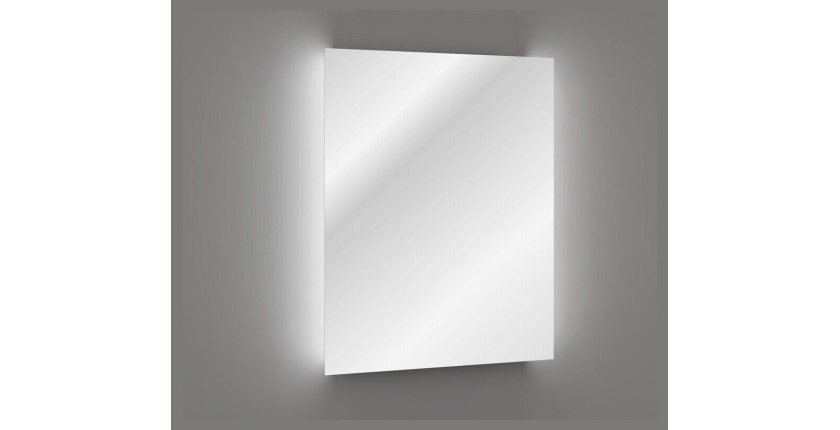 Miroir salle de bain LED asymétrique 103x74 cm design moderne