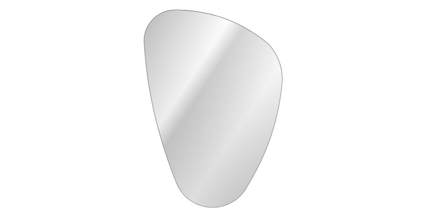 Miroir salle de bain LED asymétrique 80x57 cm design moderne