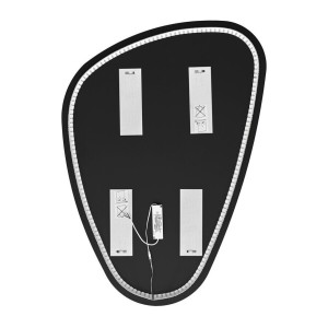 Miroir salle de bain LED asymétrique 80x57 cm design moderne