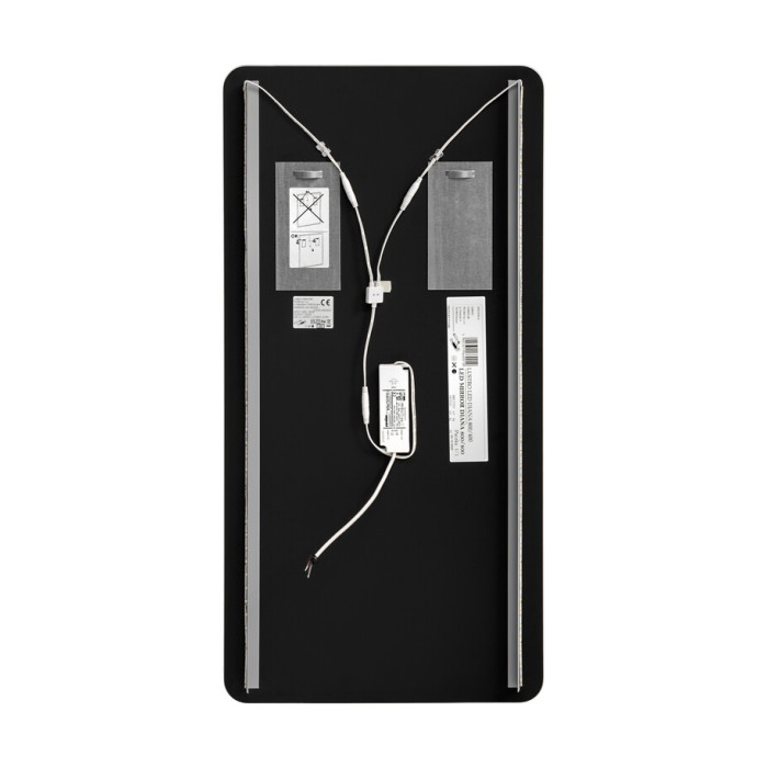 Espejo de baño LED rectangular 70x60 cm diseño moderno