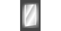 Miroir salle de bain LED rectangulaire 70x60 cm design moderne