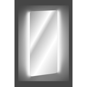 Miroir salle de bain LED rectangulaire 70x60 cm design moderne