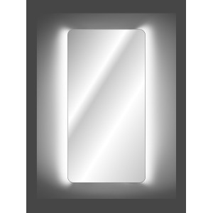 Miroir salle de bain LED rectangulaire 70x60 cm design moderne