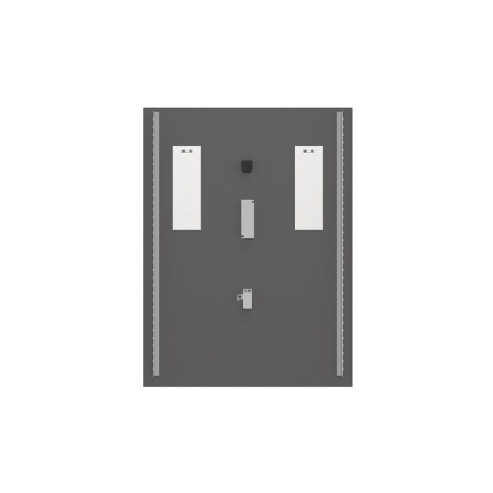 Espejo de baño LED rectangular 80x60 cm diseño moderno