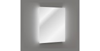 Miroir salle de bain LED rectangulaire 80x60 cm design moderne