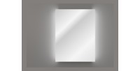 Miroir salle de bain LED rectangulaire 80x60 cm design moderne