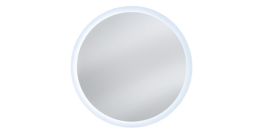 LED-Badezimmerspiegel rund 80 cm rahmenloses Design