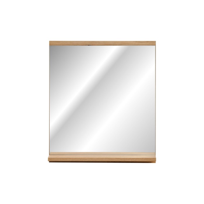 Espejo rectangular para baño 57x50 cm con borde de almacenamiento
