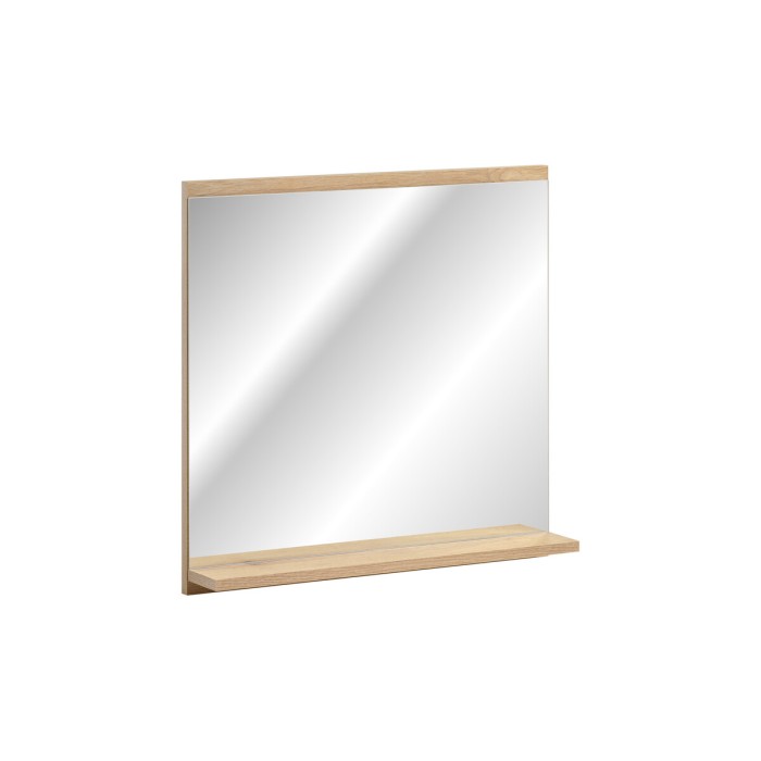 Espejo de baño rectangular 57x60 cm con borde de almacenamiento