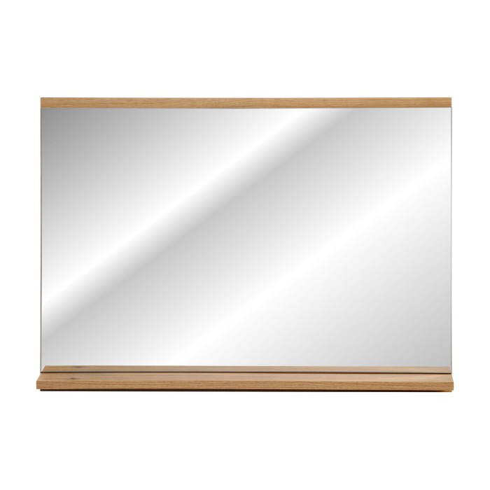 Miroir salle de bain rectangulaire 80x57 cm avec rebord rangement