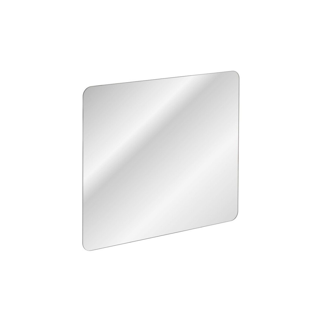 Rechteckiger Badezimmerspiegel 80x70 cm rahmenlos Design