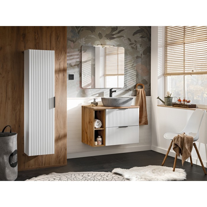 Specchio da bagno rettangolare 80x70 cm senza cornice design