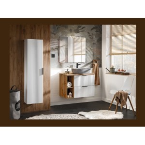 Rechteckiger Badezimmerspiegel 80x70 cm rahmenlos Design