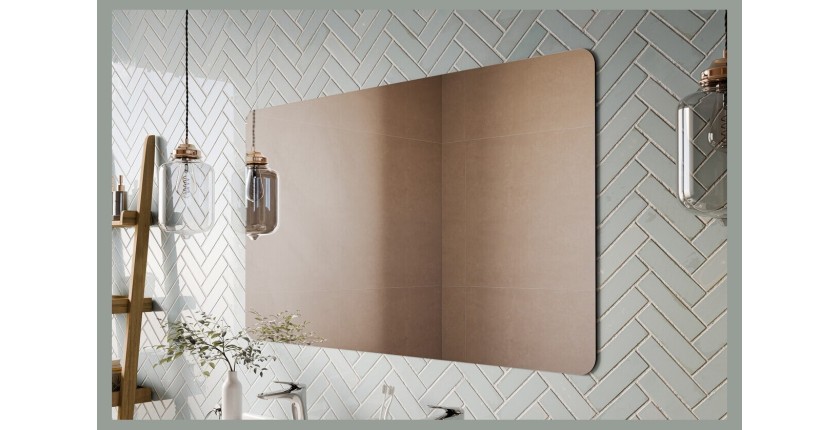 Spiegelfür Badezimmer rechteckig 120x70 cm rahmenloses Design