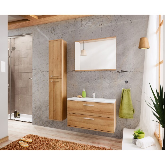 Specchio da bagno rettangolare 80x62 cm design moderno