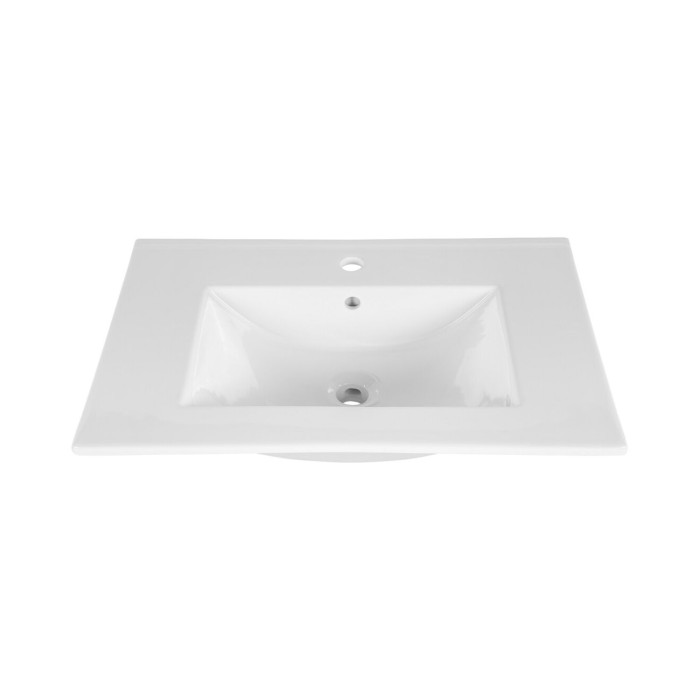 Vasque à encastrer en céramique blanche